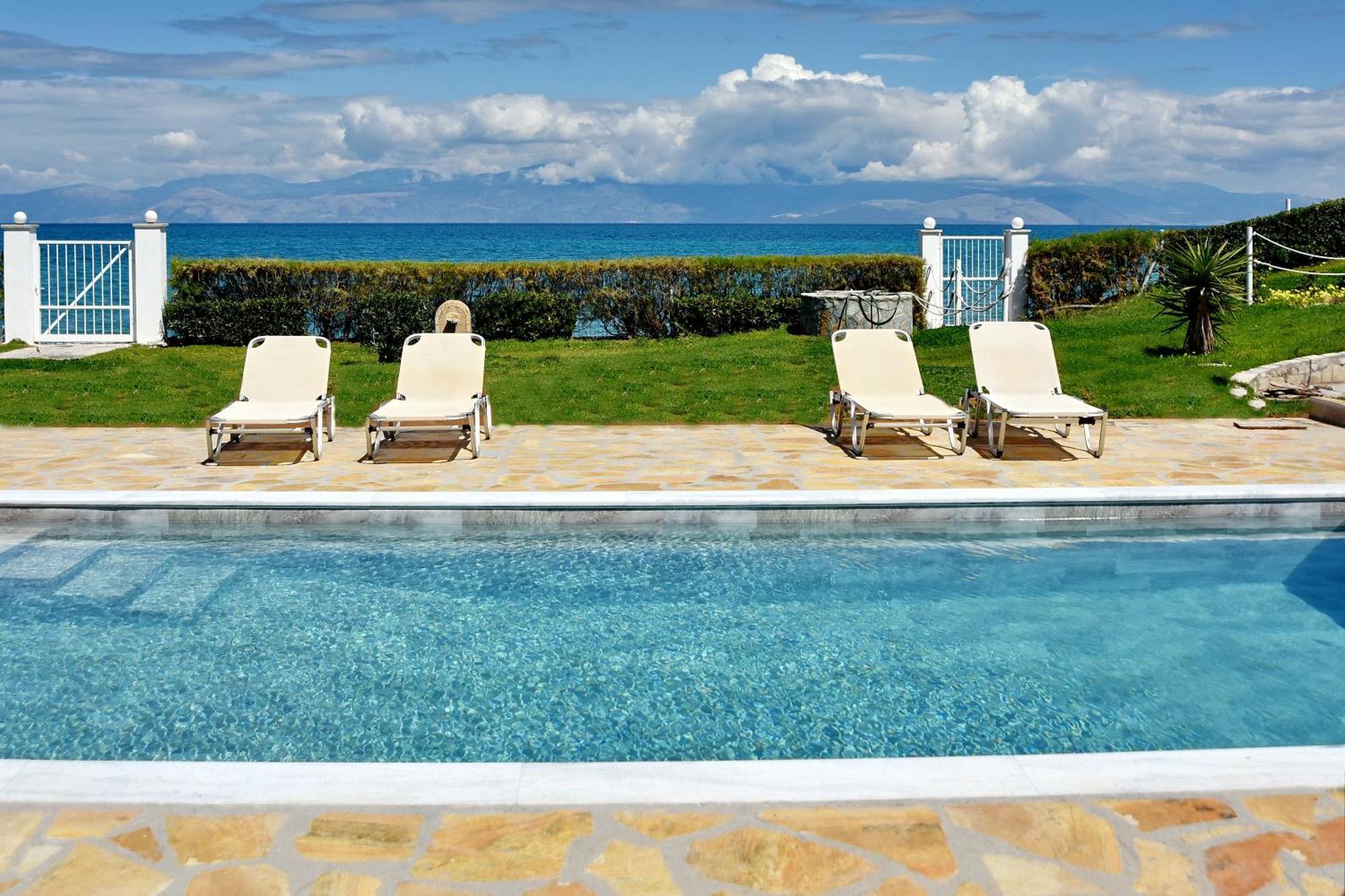 Antorina Beachfront Villas With Private Pools Kamari  Exterior photo